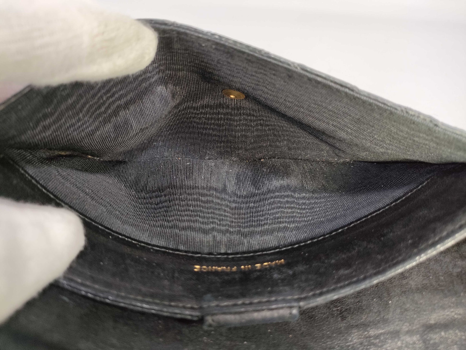 CHANEL Bicolore Lambskin Bi-fold Long Wallet in Black