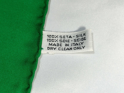 CHANEL Toys No. 5 Silk Scarf Green Scarf