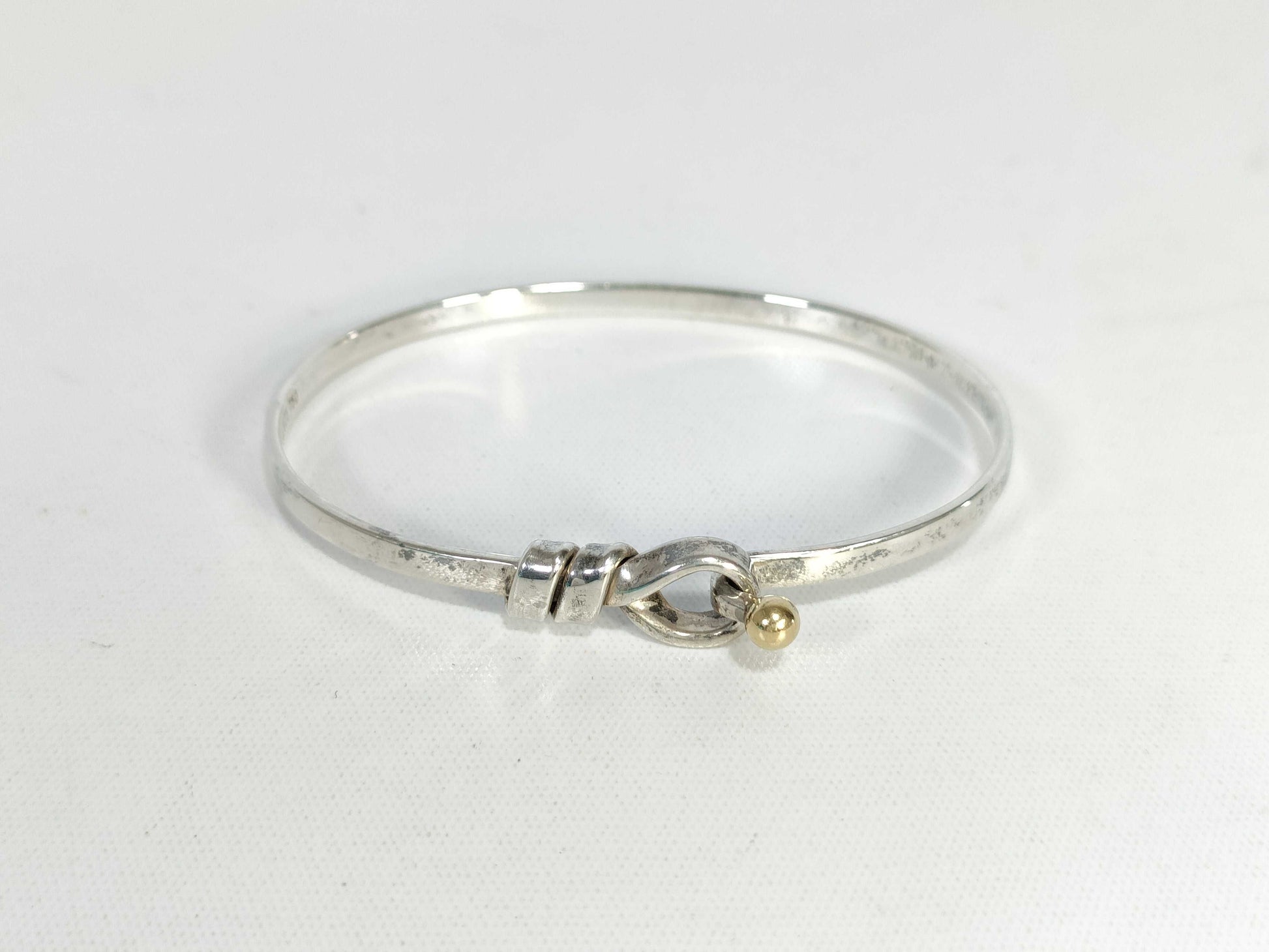 Tiffany & Co. Tiffany Hook and Eye Bangle SV925/750 Bracelet/Bangle
