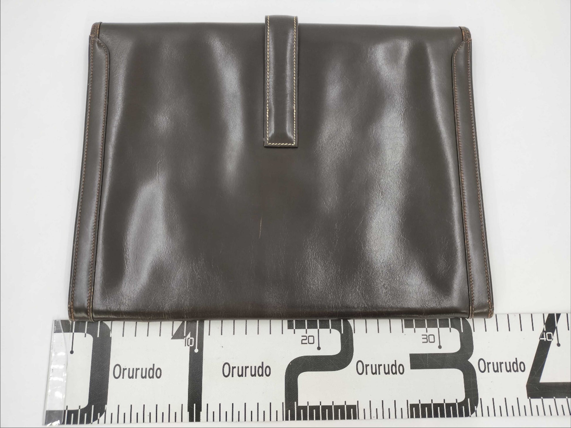 HERMES Jige Brown Second Bag Clutch Bag