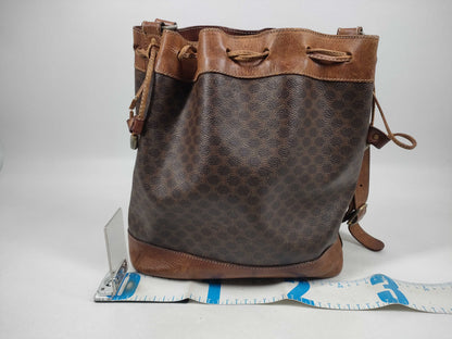 CELINE Macadam Drawstring Shoulder Bag