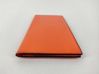 Valextra Long Wallet Orange Wallet