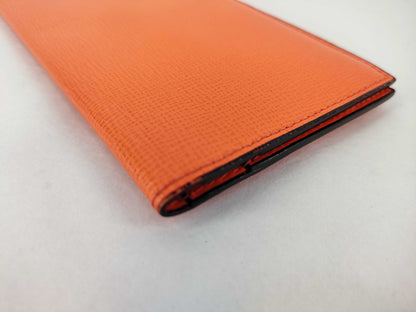Valextra Long Wallet Orange Wallet