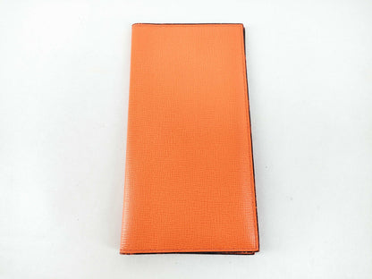 Valextra Long Wallet Orange Wallet