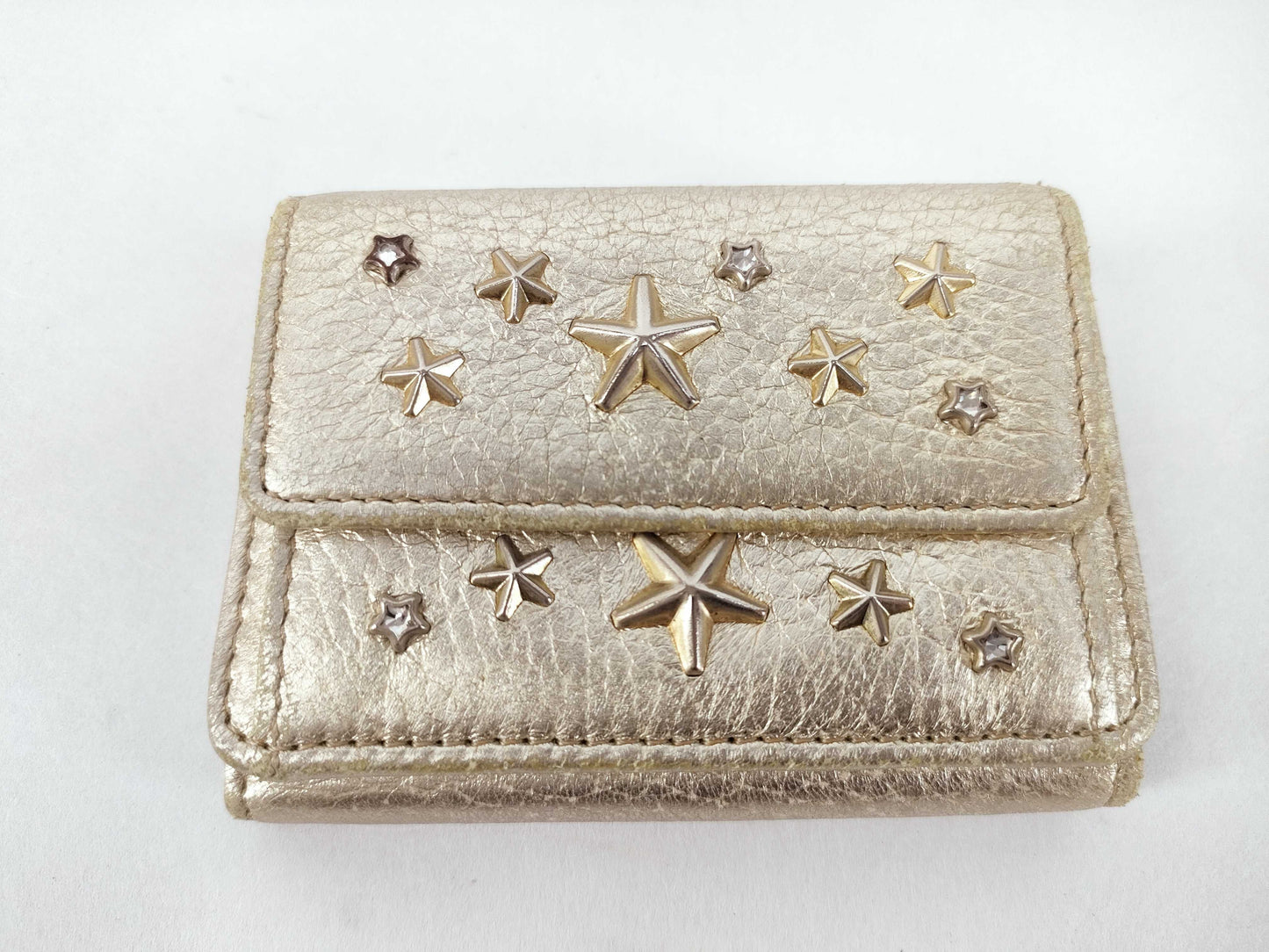 JIMMY CHOO Mini Wallet Gold Wallet