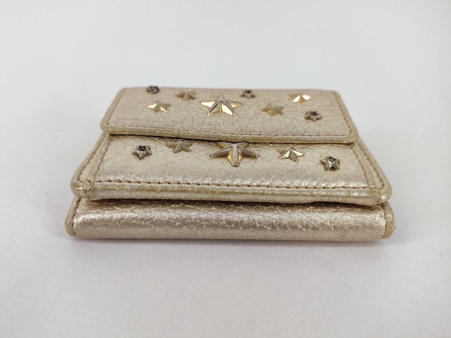 JIMMY CHOO Mini Wallet Gold Wallet