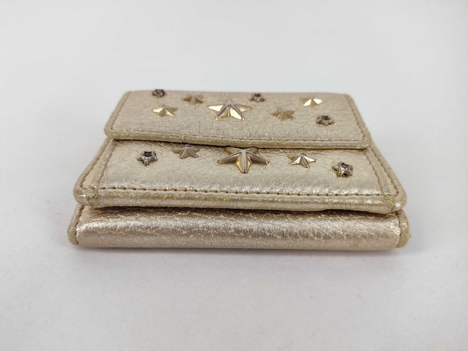 JIMMY CHOO Mini Wallet Gold Wallet