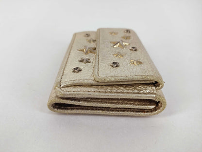 JIMMY CHOO Mini Wallet Gold Wallet
