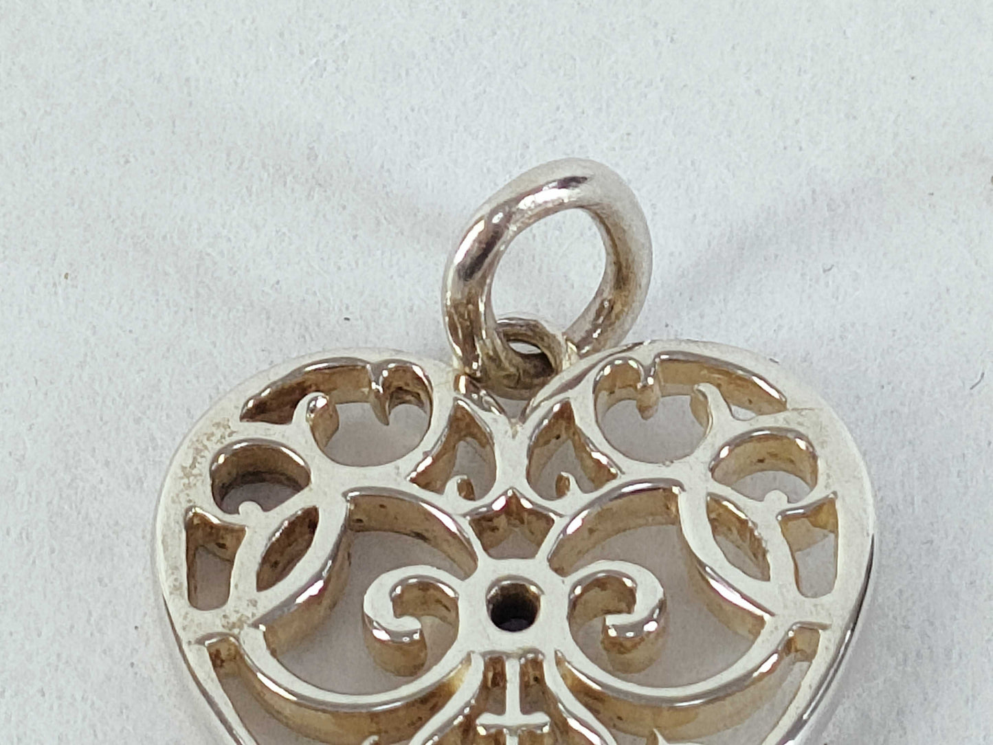 Tiffany & Co. Enchanted Heart Key Sapphire Pendant Top