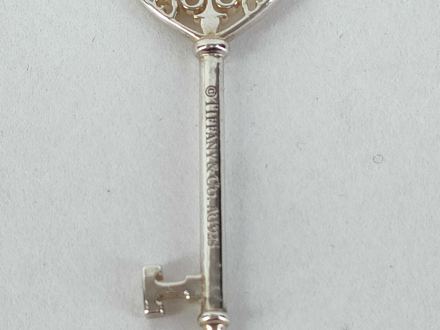 Tiffany & Co. Enchanted Heart Key Sapphire Pendant Top