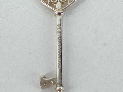 Tiffany & Co. Enchanted Heart Key Sapphire Pendant Top