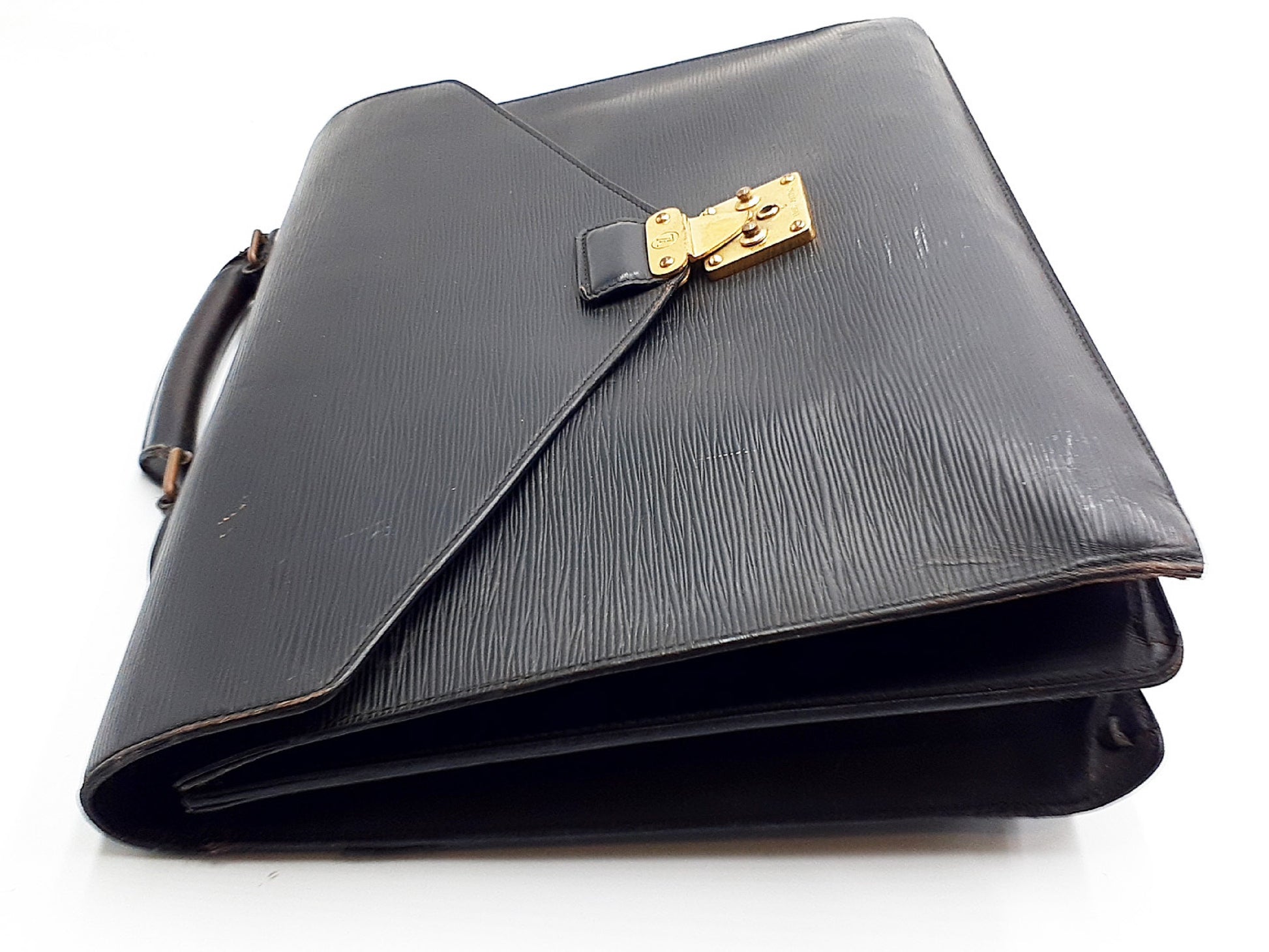 LOUIS VUITTON Epi 2-Piece Set Epi Conseiller Business Bag Black Business Bag