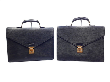 LOUIS VUITTON Epi 2-Piece Set Epi Conseiller Business Bag Black Business Bag