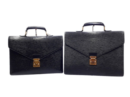 LOUIS VUITTON Epi 2-Piece Set Epi Conseiller Business Bag Black Business Bag
