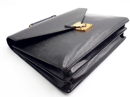 LOUIS VUITTON Epi 2-Piece Set Epi Conseiller Business Bag Black Business Bag