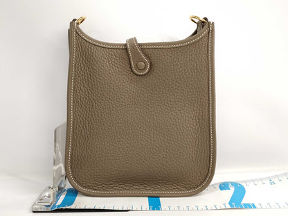 HERMES Evelyne 16 TPM Etoupe Gold Hardware K Stamped Shoulder Bag