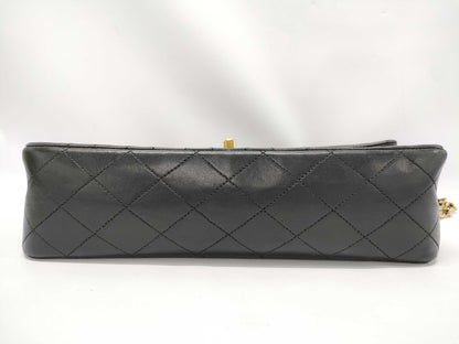 CHANEL CHANEL Matelasse Shoulder Bag, Lambskin, Black, Shoulder Bag