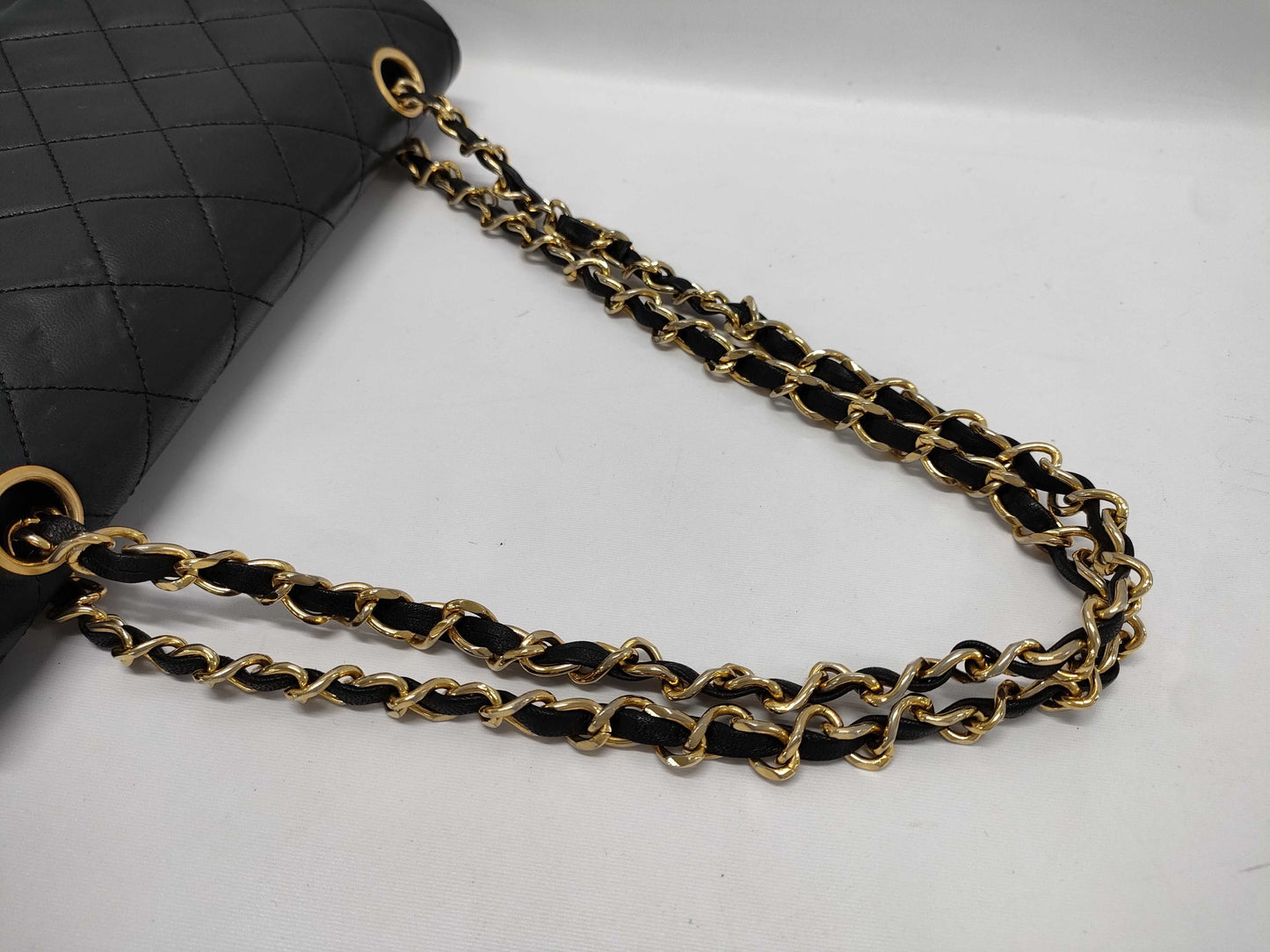 CHANEL CHANEL Matelasse Shoulder Bag, Lambskin, Black, Shoulder Bag