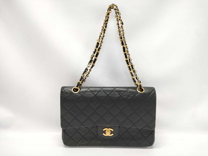 CHANEL CHANEL Matelasse Shoulder Bag, Lambskin, Black, Shoulder Bag