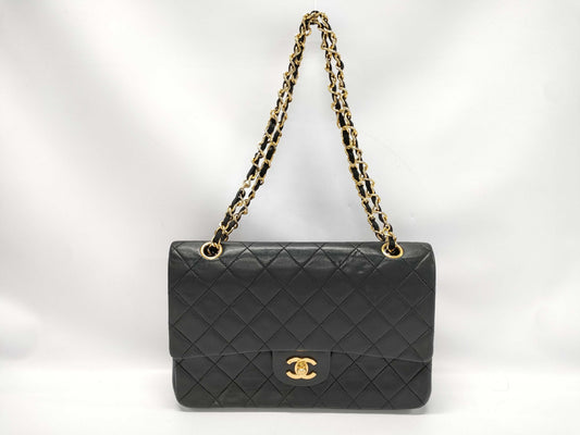CHANEL CHANEL Matelasse Shoulder Bag, Lambskin, Black, Shoulder Bag
