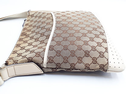 GUCCI 3-Piece Set GG Canvas Leather Tote Bag with Leather Shoulder Bag