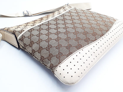 GUCCI 3-Piece Set GG Canvas Leather Tote Bag with Leather Shoulder Bag