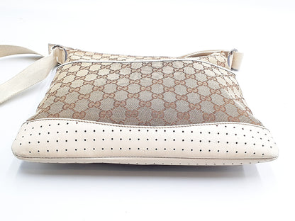 GUCCI 3-Piece Set GG Canvas Leather Tote Bag with Leather Shoulder Bag