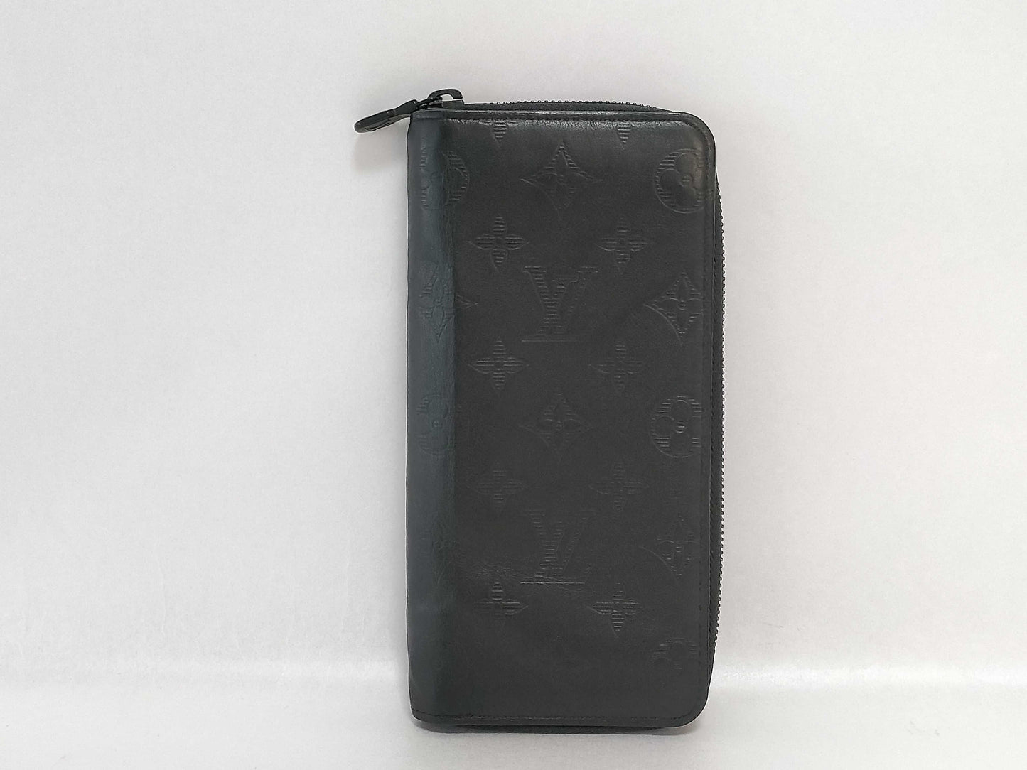 LOUIS VUITTON Monogram Shadow Zippy Wallet Vertical Long Wallet Wallet