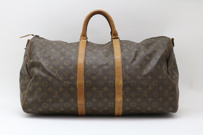 LOUIS VUITTON Monogram Keepall Bandouliere 55 2-Way Boston Bag