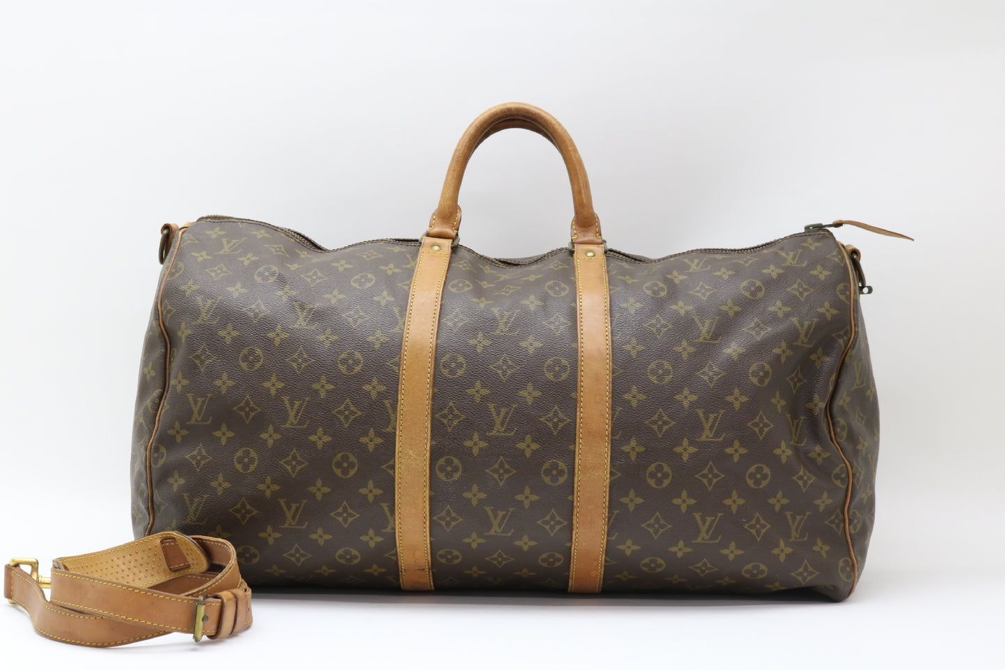 LOUIS VUITTON Monogram Keepall Bandouliere 55 2-Way Boston Bag