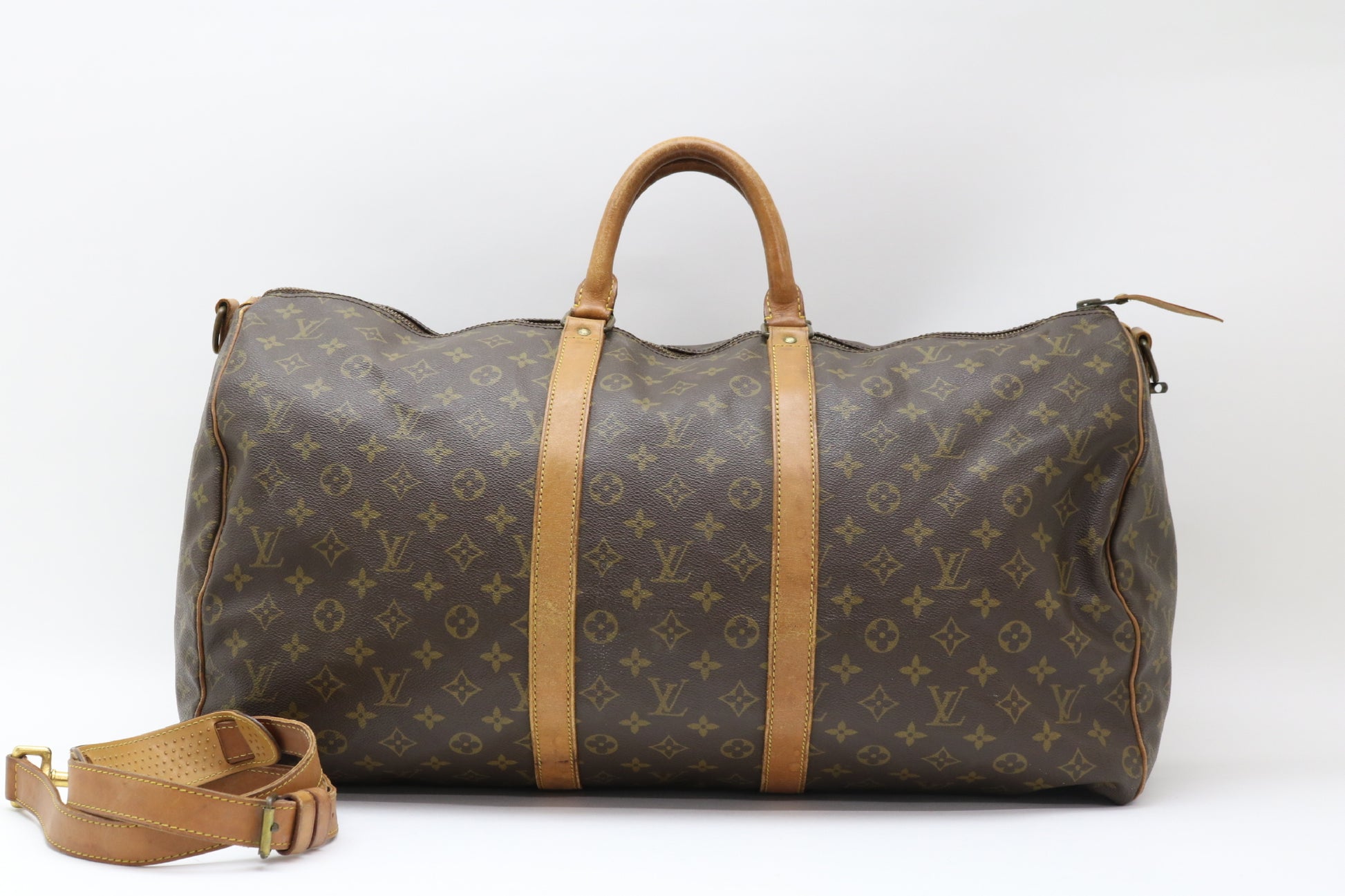 LOUIS VUITTON Monogram Keepall Bandouliere 55 2-Way Boston Bag