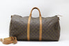 LOUIS VUITTON Monogram Keepall Bandouliere 55 2-Way Boston Bag