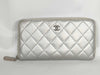 CHANEL Matelasse Round Zip Long Wallet Lambskin Wallet