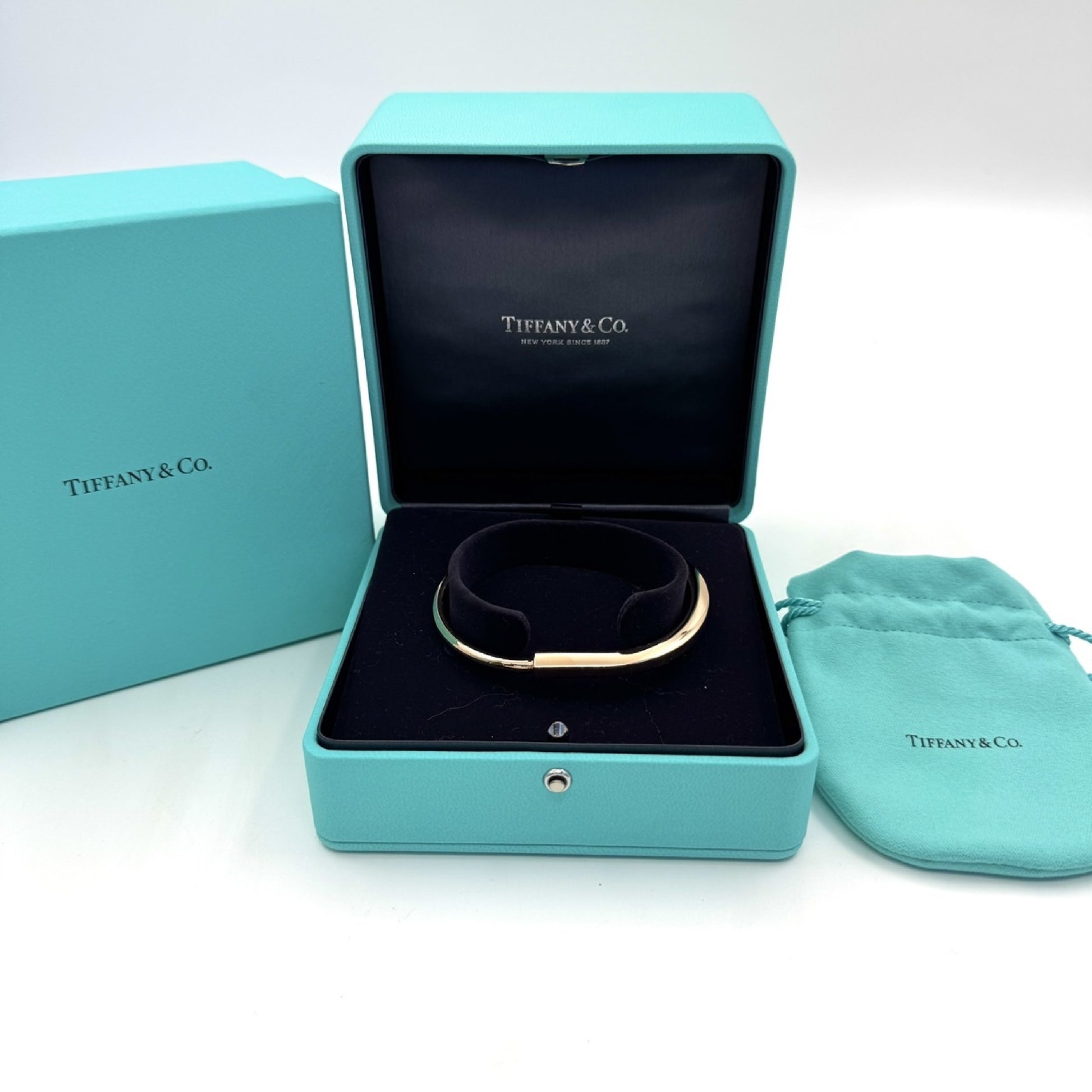 Tiffany & Co. Lock PG Au750 31.1g Bracelet/Bangle 