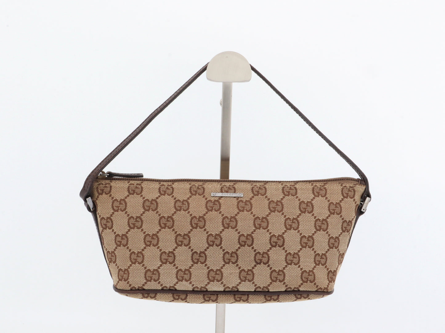 GUCCI GG Canvas Accessory Pouch Brown 07198 2123 Handbag