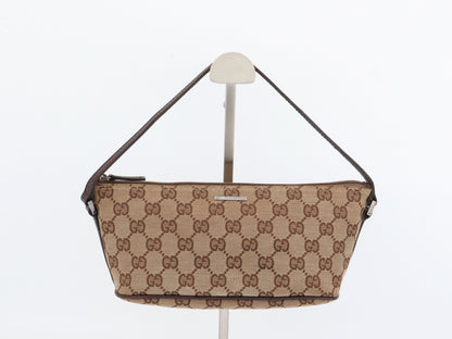 GUCCI GG Canvas Accessory Pouch Brown 07198 2123 Handbag
