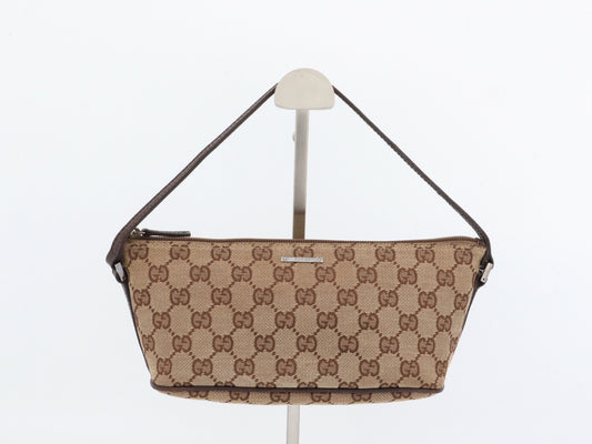 GUCCI GG Canvas Accessory Pouch Brown 07198 2123 Handbag