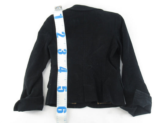BURBERRY BLUE LABEL Velour Nova Check Black Outer Jacket