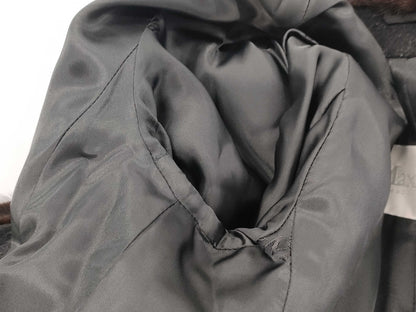  Max Mara Mink Cashmere Belted Coat with Belt, Black Cashmere, Maxi Length, Size 36 Coat