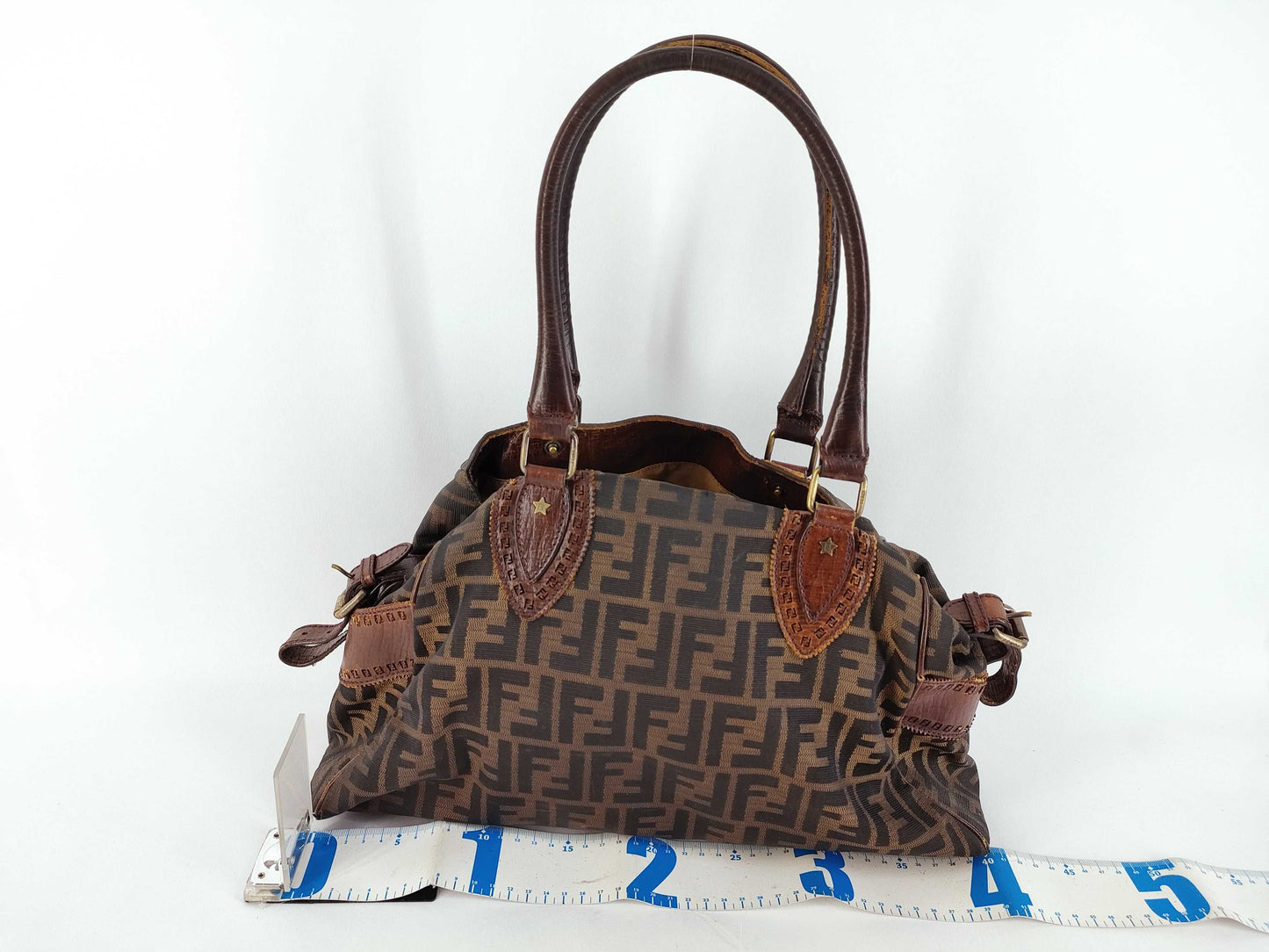 FENDI Zucca pattern Fendi Zucca handbag mini Boston bag handbag