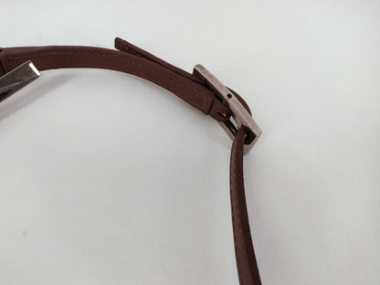 GUCCI GG Canvas Handbag Pouch Brown