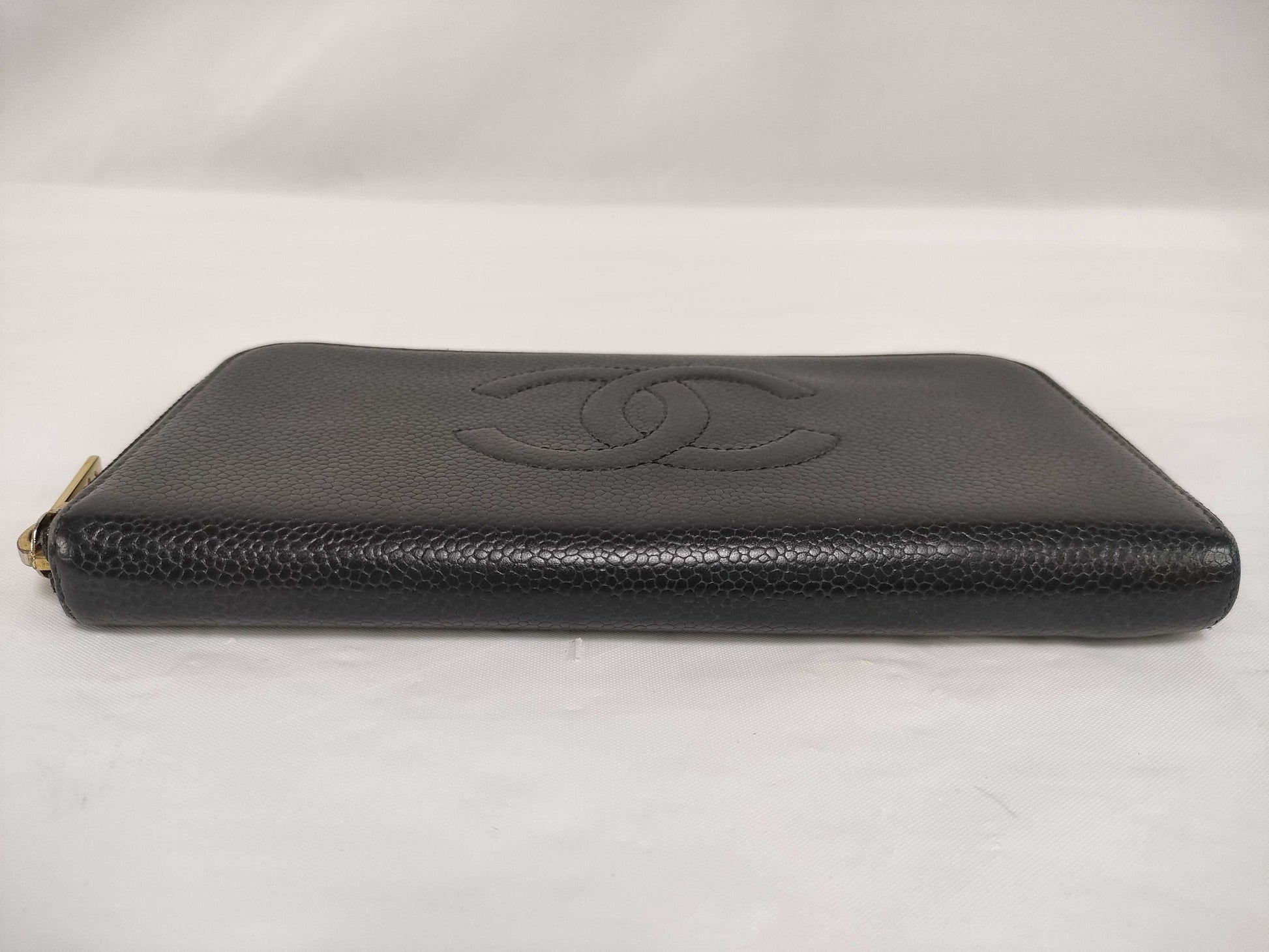 Chanel Caviar Leather Wallet with Coco Mark, Black