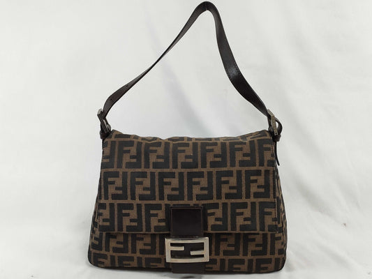 FENDI Zucca Mamma Bucket Shoulder Bag