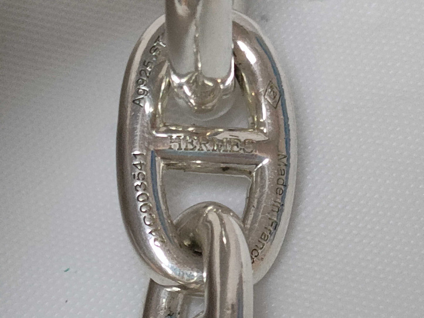 HERMES Chaine d'Ancre Bracelet, AG925, 62.2g, Bracelet/Bangle