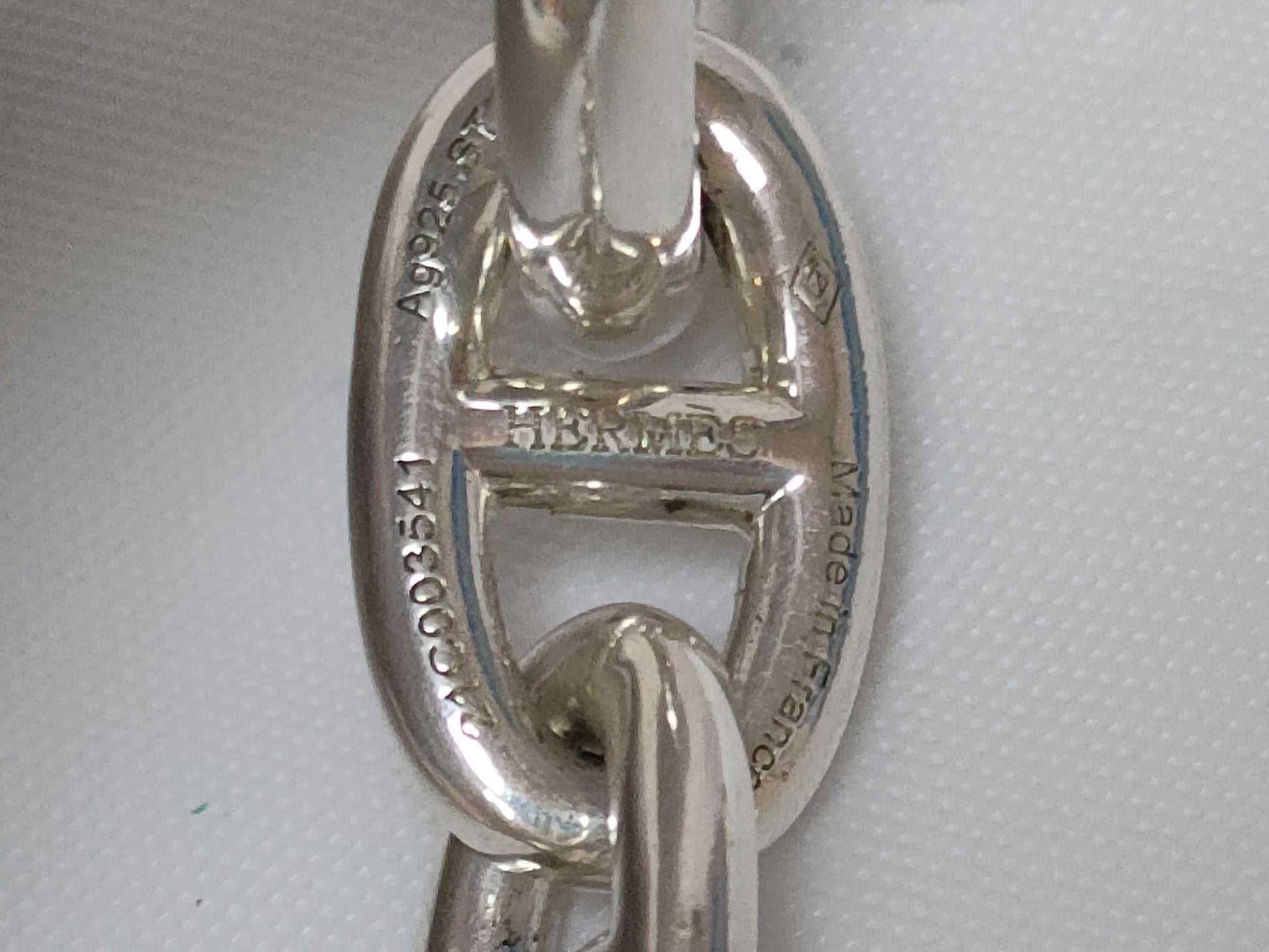 HERMES Chaine d'Ancre Bracelet, AG925, 62.2g, Bracelet/Bangle