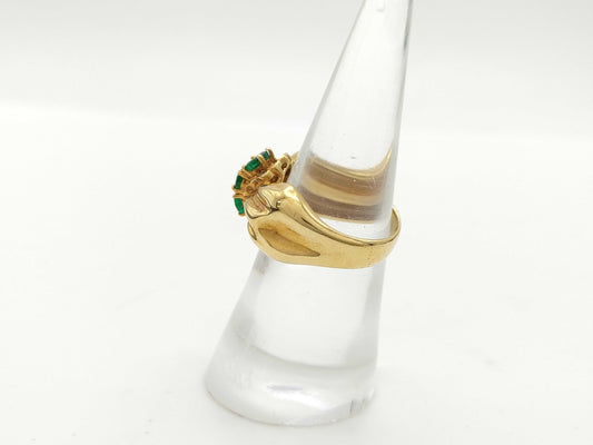 E0.82ct D0.17ct K18 8.9g Ring 