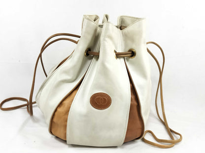 GUCCI GUCCI GUCCI Gucci Drawstring Leather Shoulder Bag
