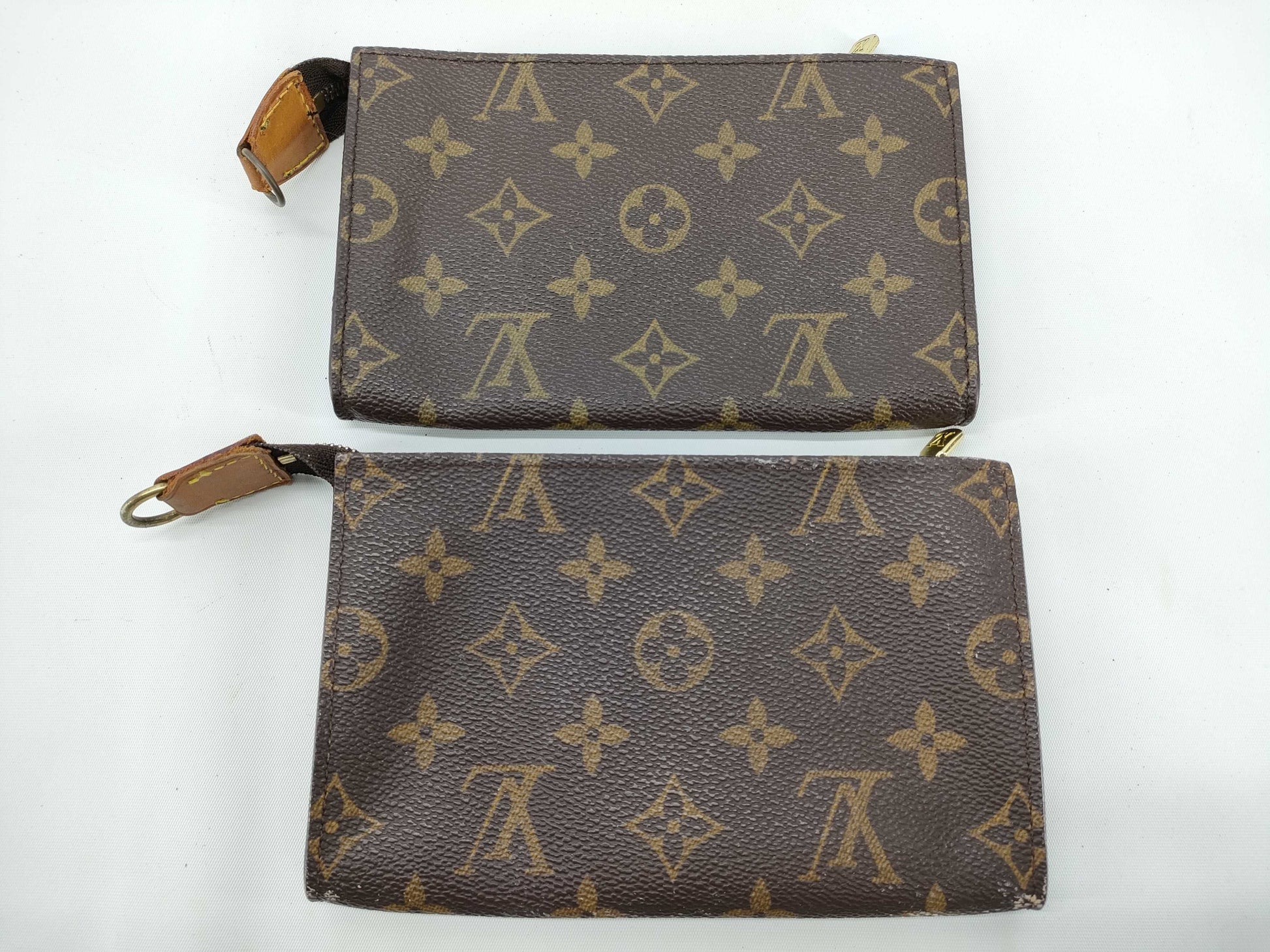 LOUIS VUITTON Monogram LV Collection of 2 Pouches Monogram Pouch