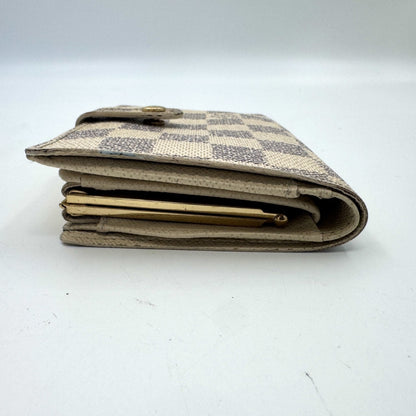 LOUIS VUITTON Damier Azur Damier Portefeuille Viennois Clasp Wallet
