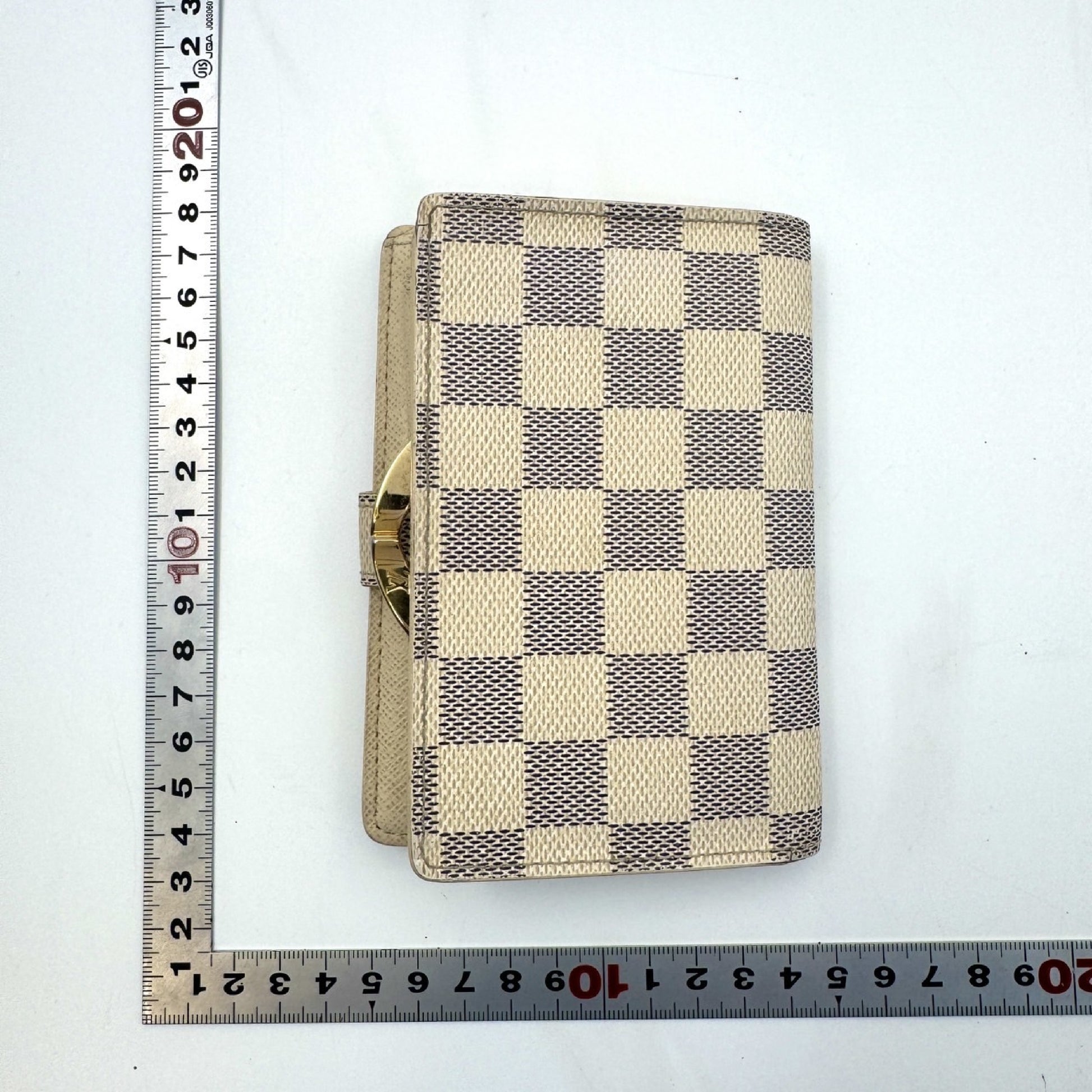 LOUIS VUITTON Damier Azur Damier Portefeuille Viennois Clasp Wallet